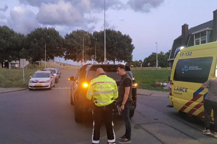 Scooterrijder gewond bij verkeersongeval