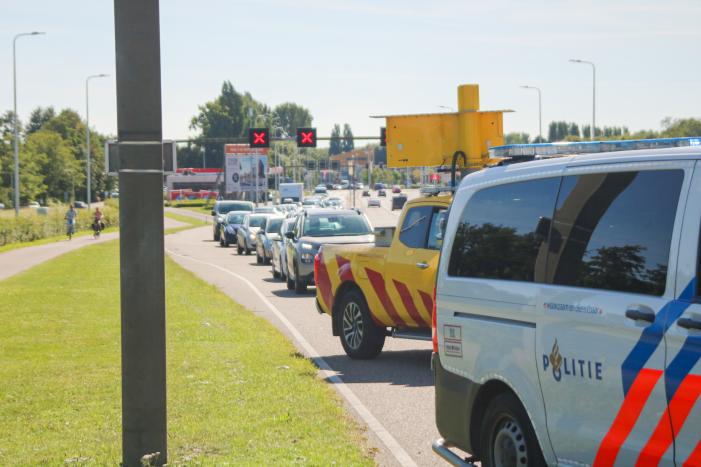 Veel schade bij kop-staartbotsing