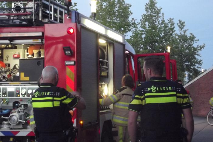 Brand in prullenbak op station