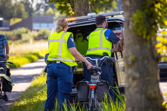 Traumahelikopter ingezet voor gevallen fietsster
