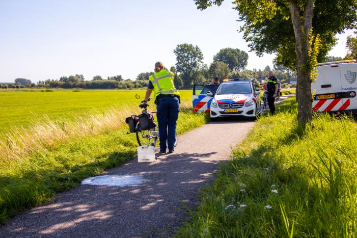 Traumahelikopter ingezet voor gevallen fietsster