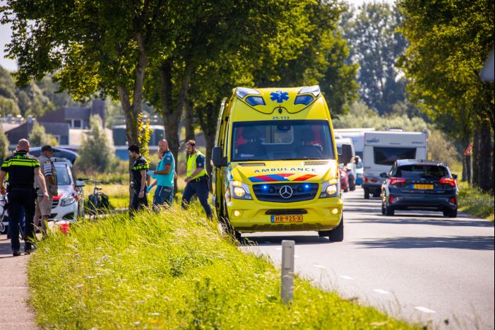 Traumahelikopter ingezet voor gevallen fietsster