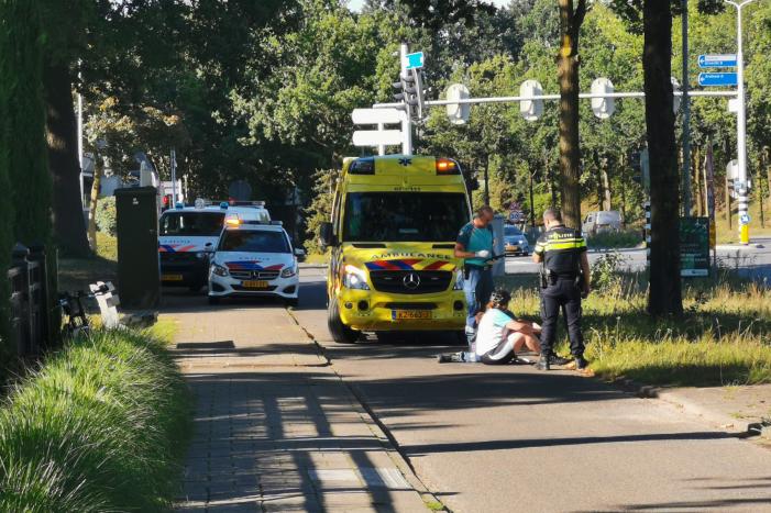 Fietsers komen met elkaar in botsing