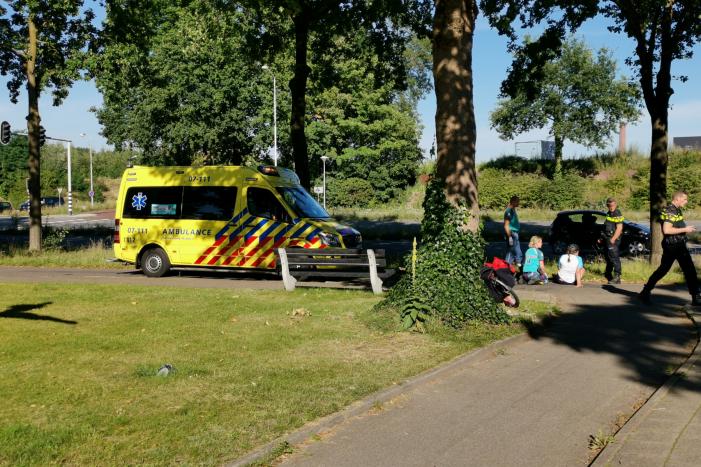 Fietsers komen met elkaar in botsing