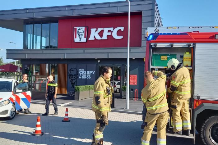 Brand in frituurpan bij KFC