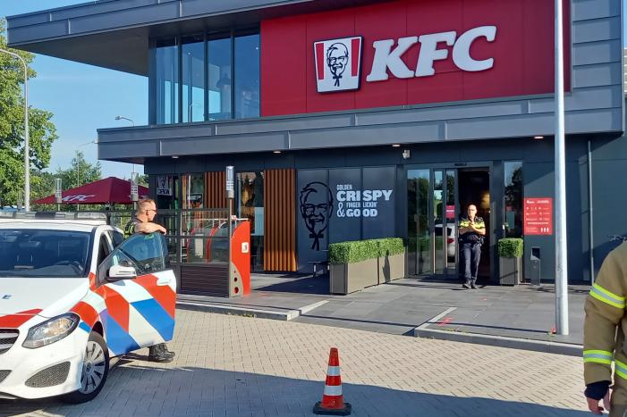 Brand in frituurpan bij KFC