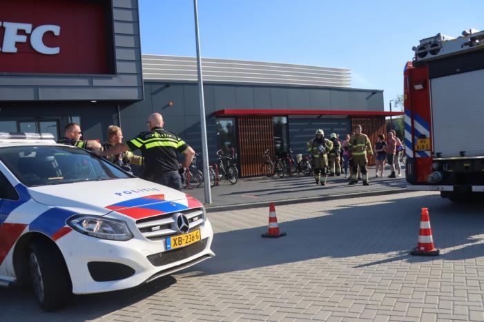 Brand in frituurpan bij KFC