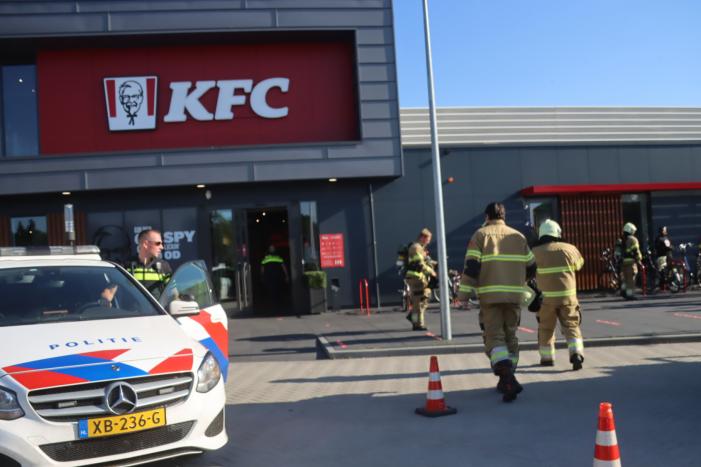 Brand in frituurpan bij KFC