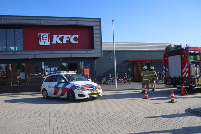 Brand in frituurpan bij KFC