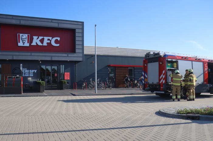 Brand in frituurpan bij KFC