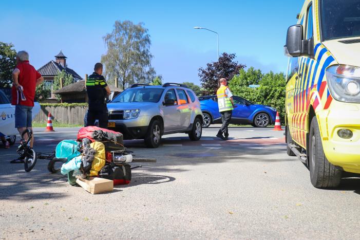Fietser gewond bij aanrijding met auto