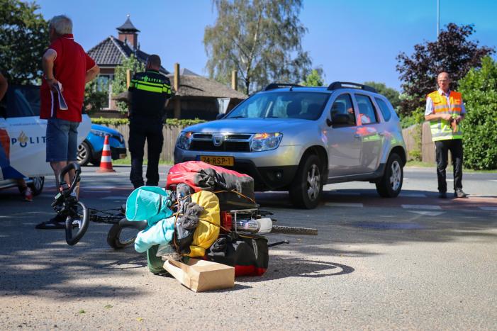 Fietser gewond bij aanrijding met auto