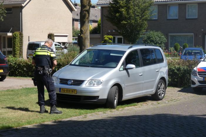 Fietser geschept door auto