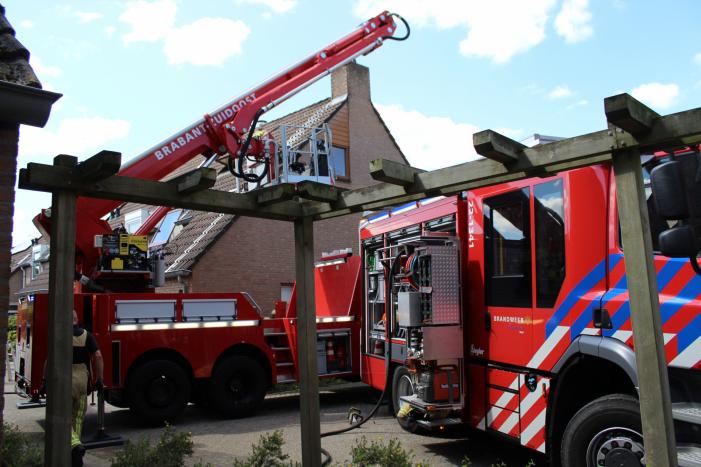Woning loopt grote schade op na brand