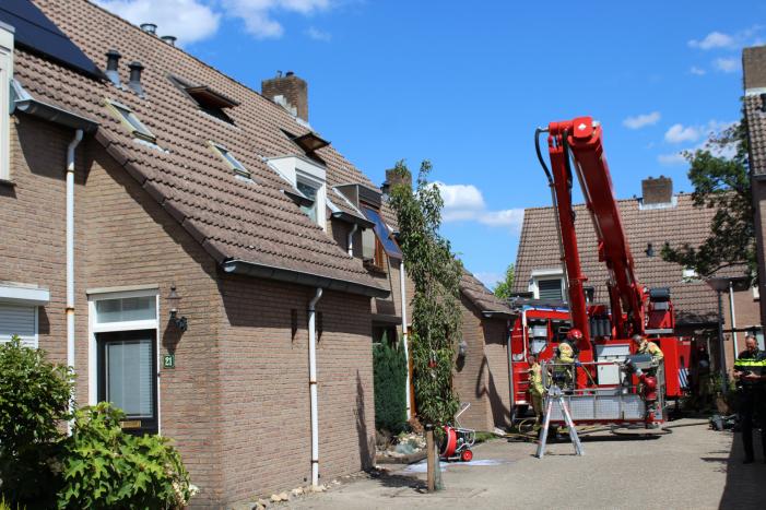 Woning loopt grote schade op na brand