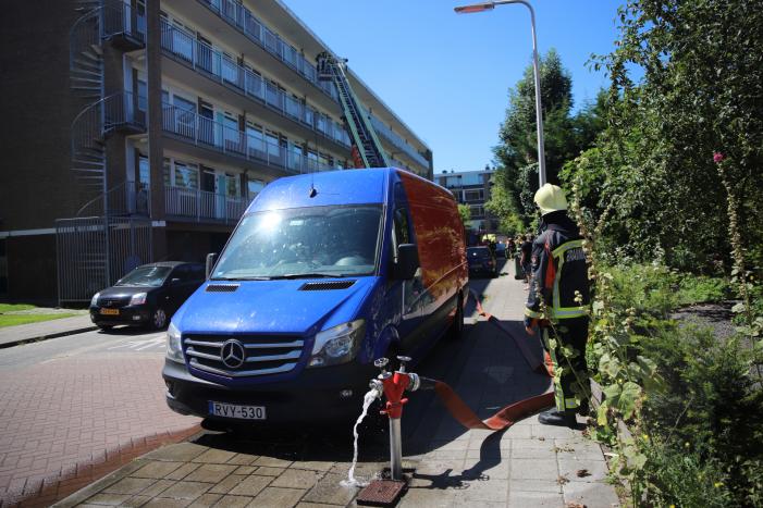 Brand op derde verdieping van flatgebouw