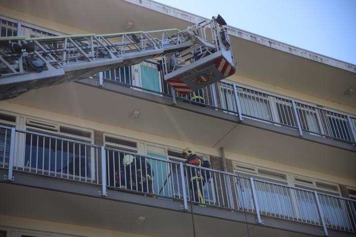 Brand op derde verdieping van flatgebouw