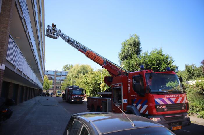 Brand op derde verdieping van flatgebouw