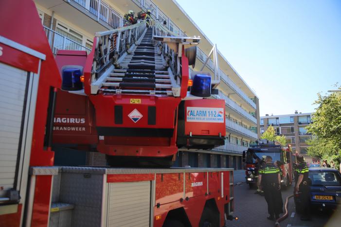 Brand op derde verdieping van flatgebouw