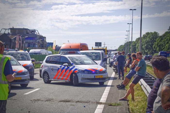 Verkeerschaos na crash met auto