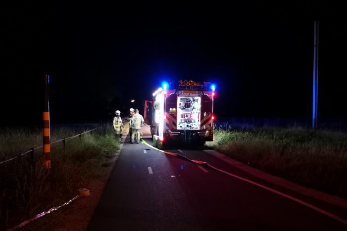 Grote brand in woning met rieten dak