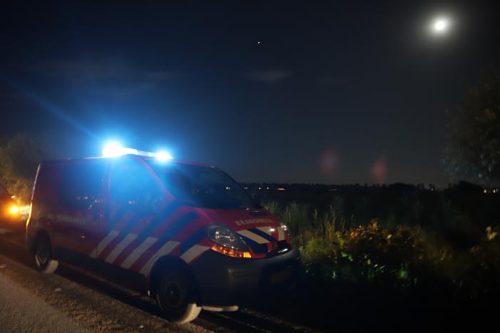 Grote schuurbrand vol met hooi