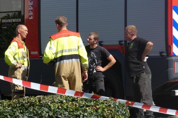 Gaslucht bij werkzaamheden gasgebouw