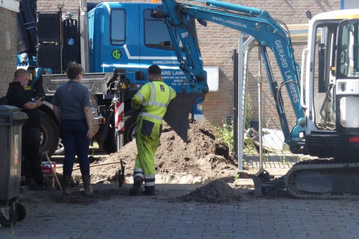 Gaslucht bij werkzaamheden gasgebouw