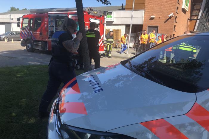 Poiesz supermarkt ontruimd na brand