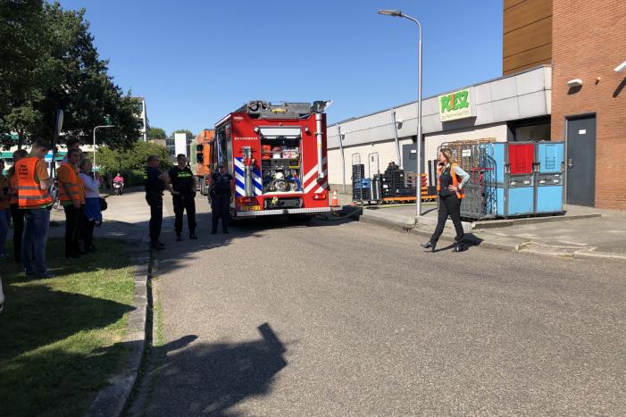 Poiesz supermarkt ontruimd na brand