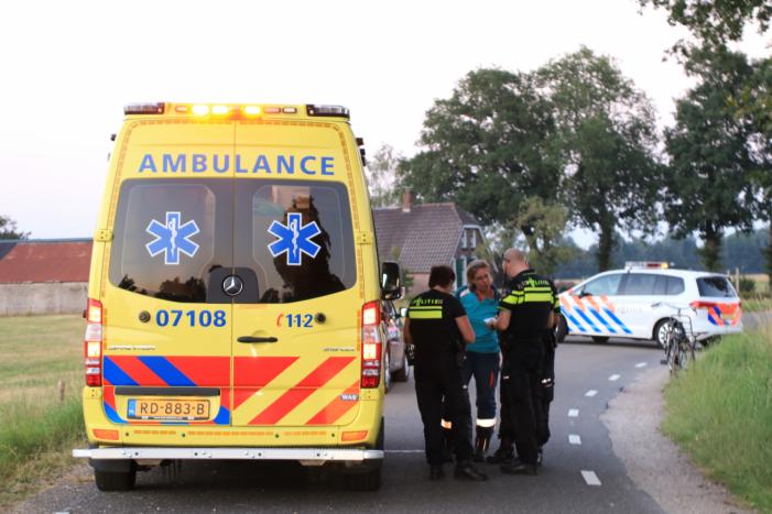 Scooter belandt in greppel