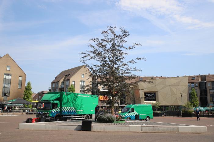 Grote brand Domino's Pizza