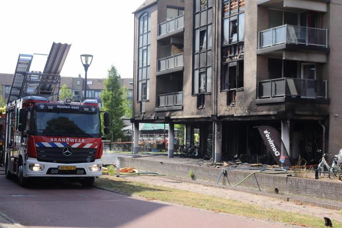Grote brand Domino's Pizza