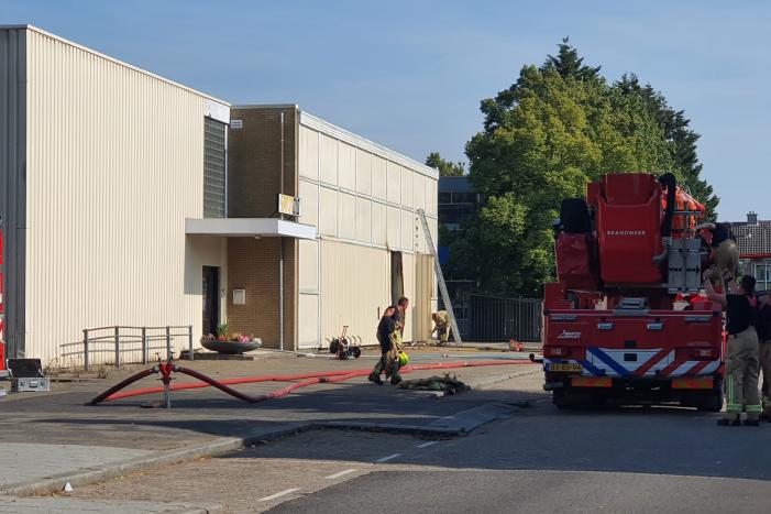 Isolatiemateriaal vliegt in brand