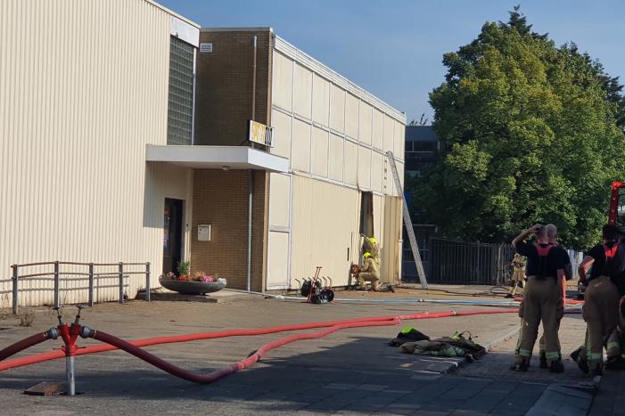 Isolatiemateriaal vliegt in brand