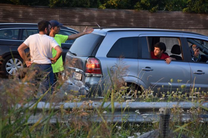 Meerdere auto's met elkaar in botsing op snelweg