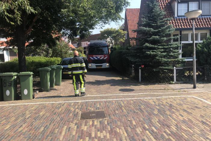 Alerte buurtbewoners reageren op brandalarm