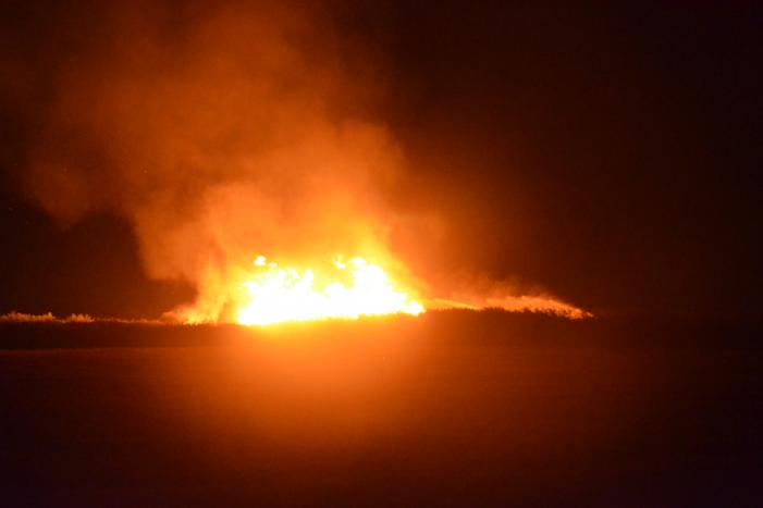 #Heinenoord Grote stapel met wilgenhout vliegt in brand Molenweg Heinenoord.