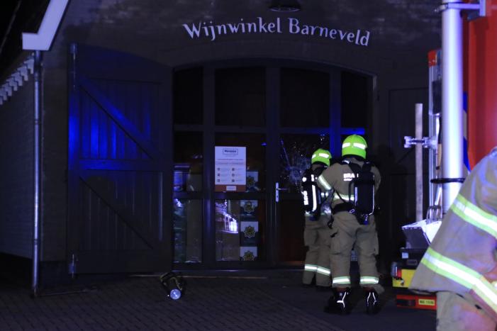 Brand in wijnwinkel Barneveld
