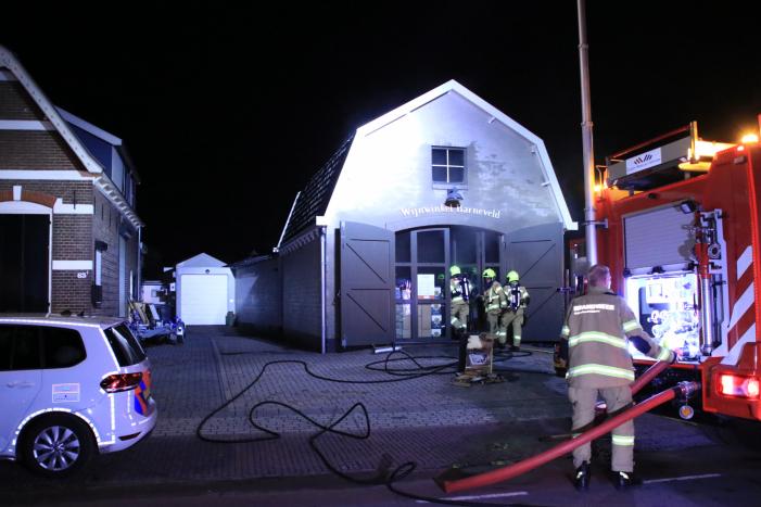 Brand in wijnwinkel Barneveld