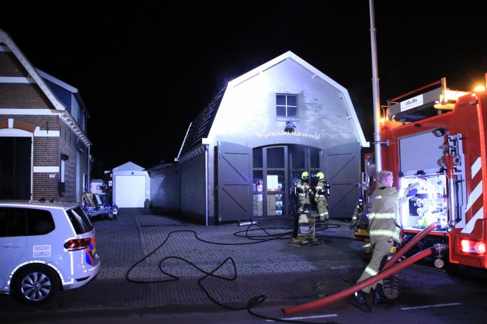 Brand in wijnwinkel Barneveld