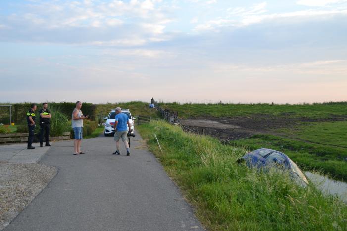 Achtergelaten auto aangetroffen in sloot