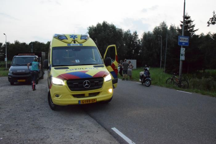 Scooterrijder gewond na valpartij