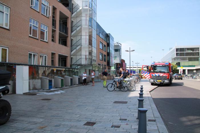 Brand in ondergrondse container