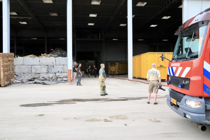 Grote brand bij Hartog Containers