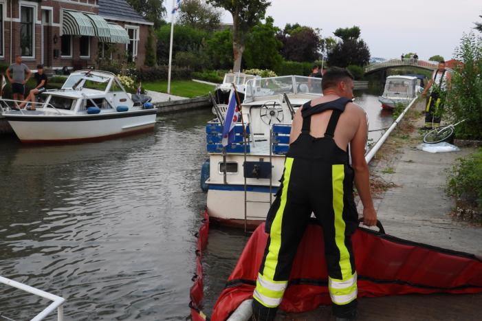 Olielekkage bij plezierjacht