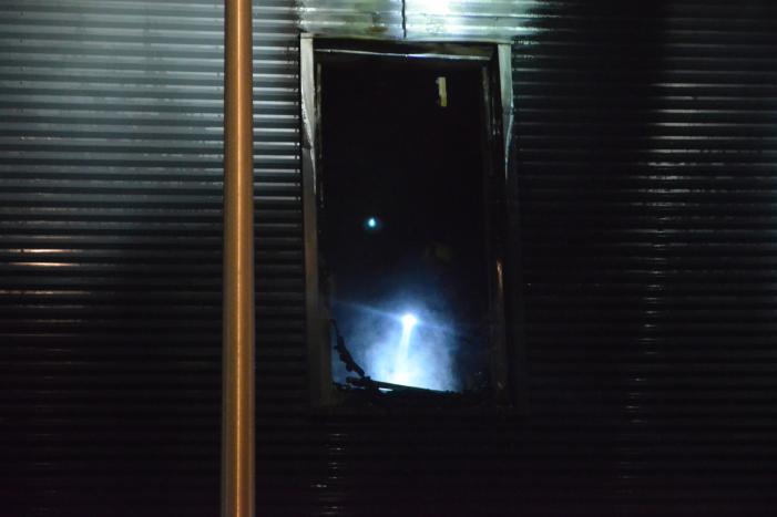 Grote brand in bedrijfspand