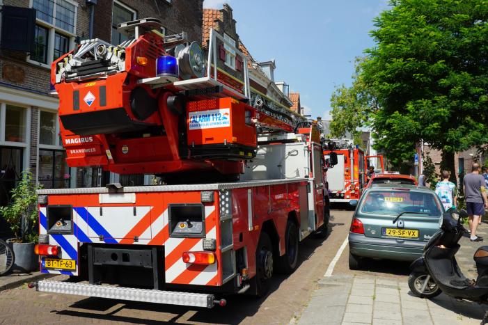 Brand in woning boven winkel