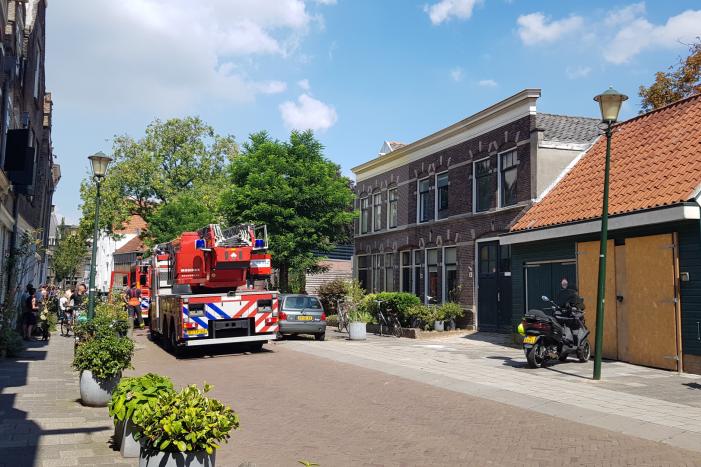 Brand in woning boven winkel