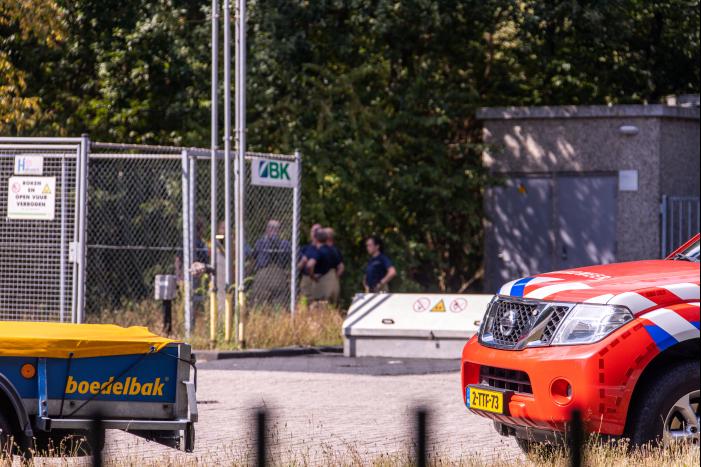 Brandstoflekkage bij Esso tankstation